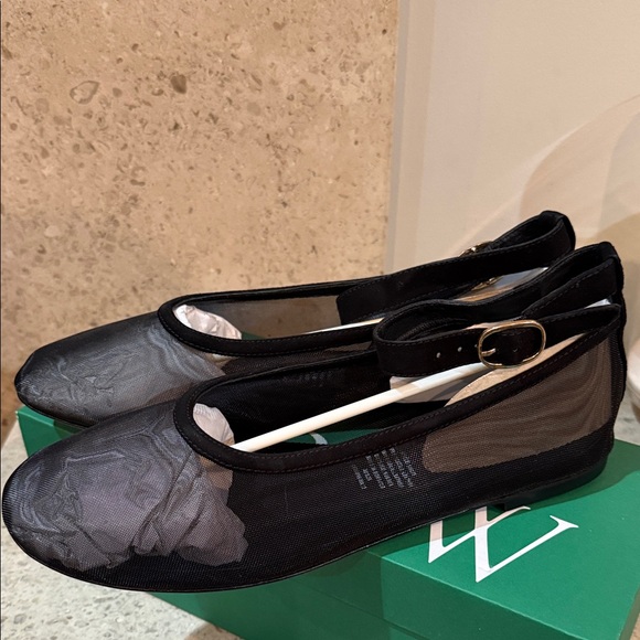 J. Crew Mesh Ballet Flats With Ankle Strap - Picture 6 of 16